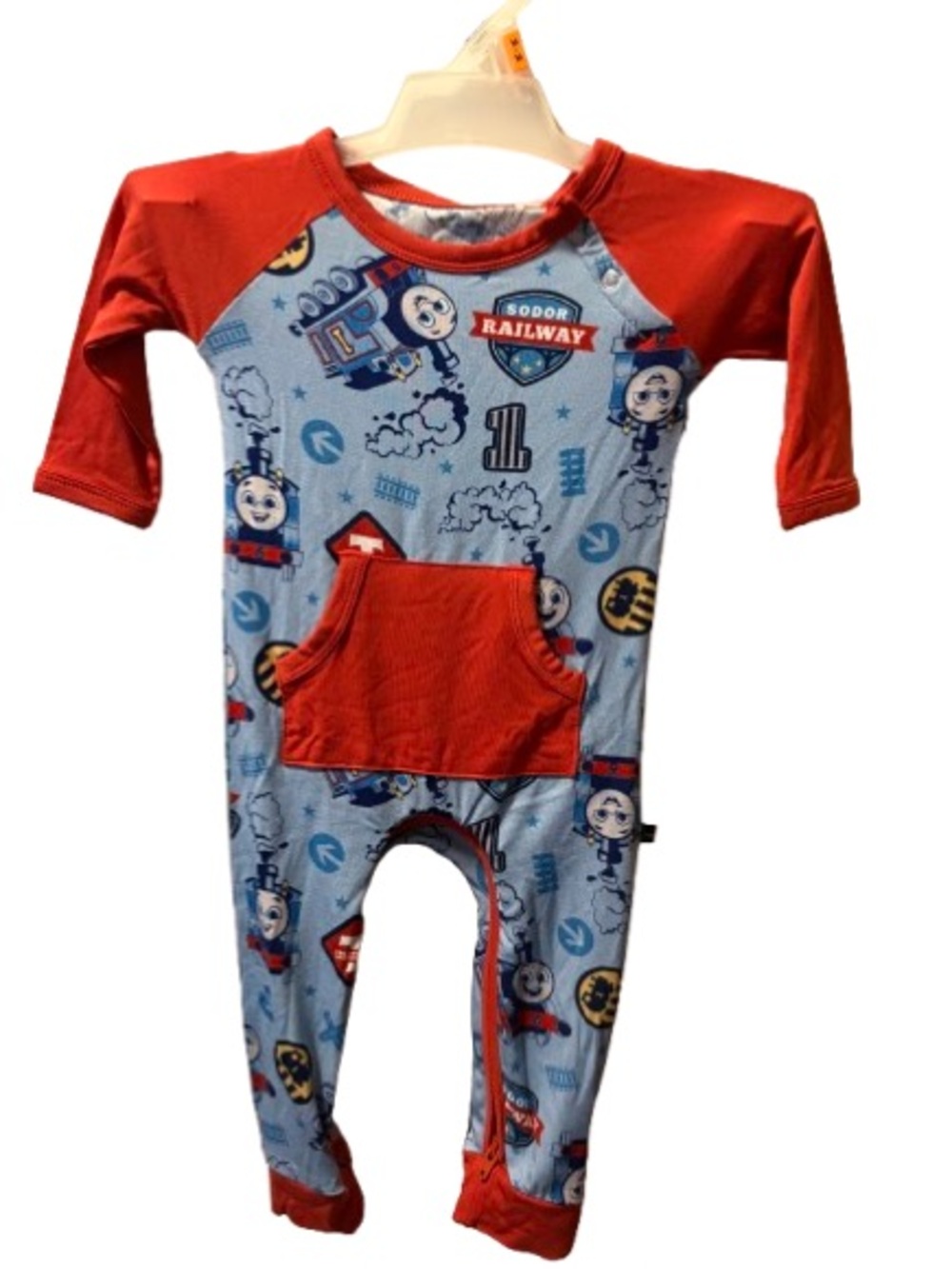 Thomas & Friends x The Sleepy Sloth Bamboo Zip Longall – 0–3M